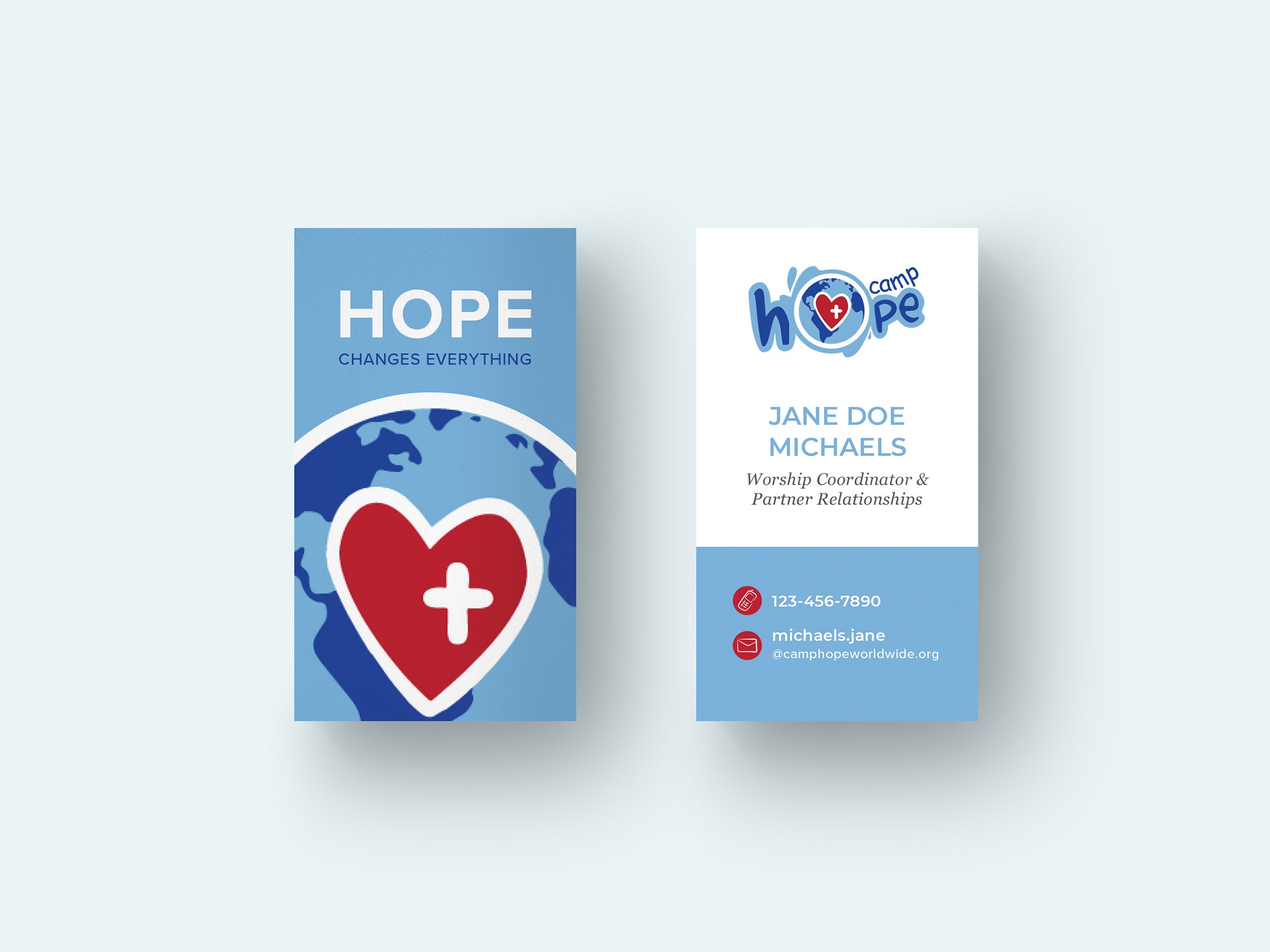 Camp Hope Business Cards