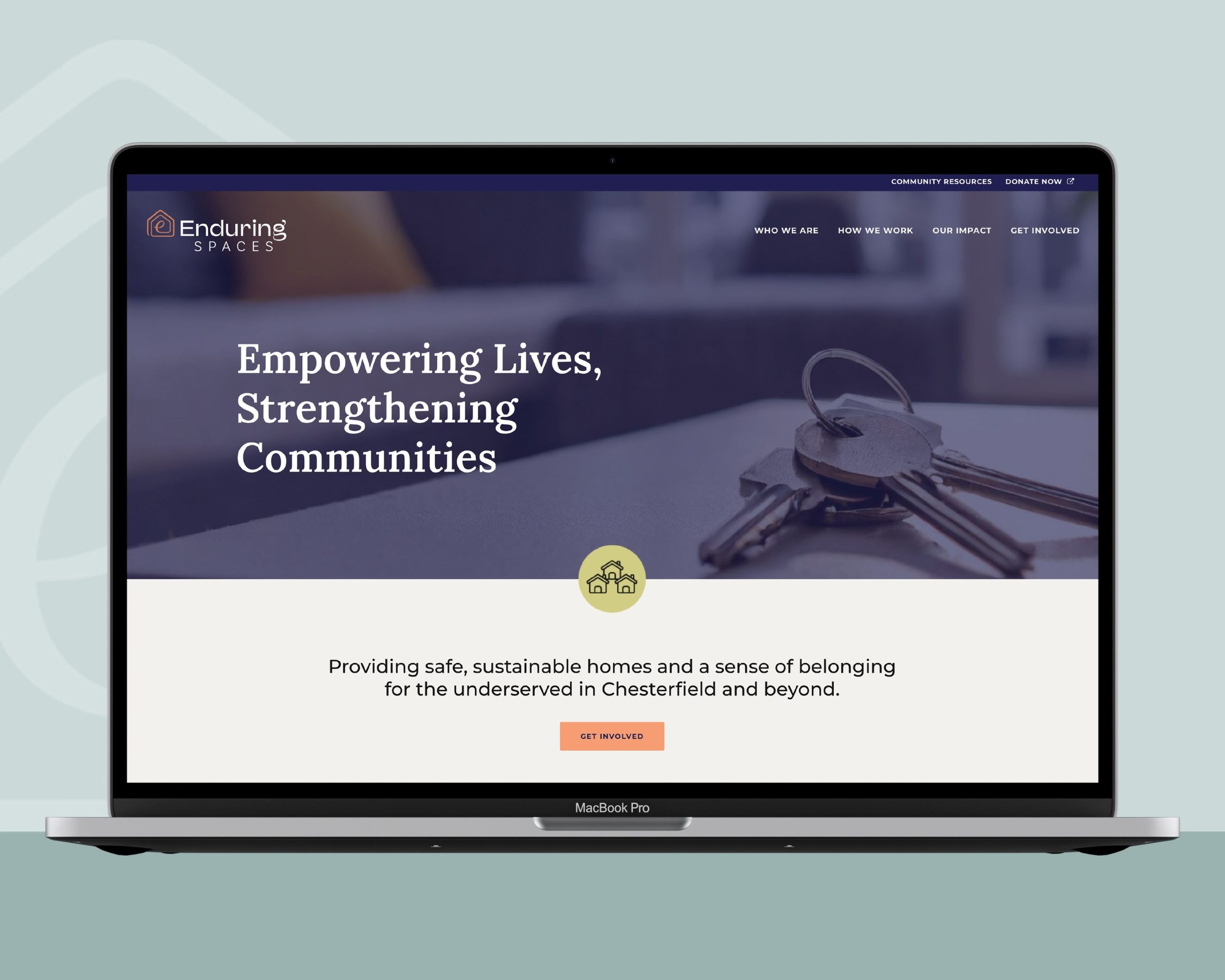 Enduring Spaces Website Mockup