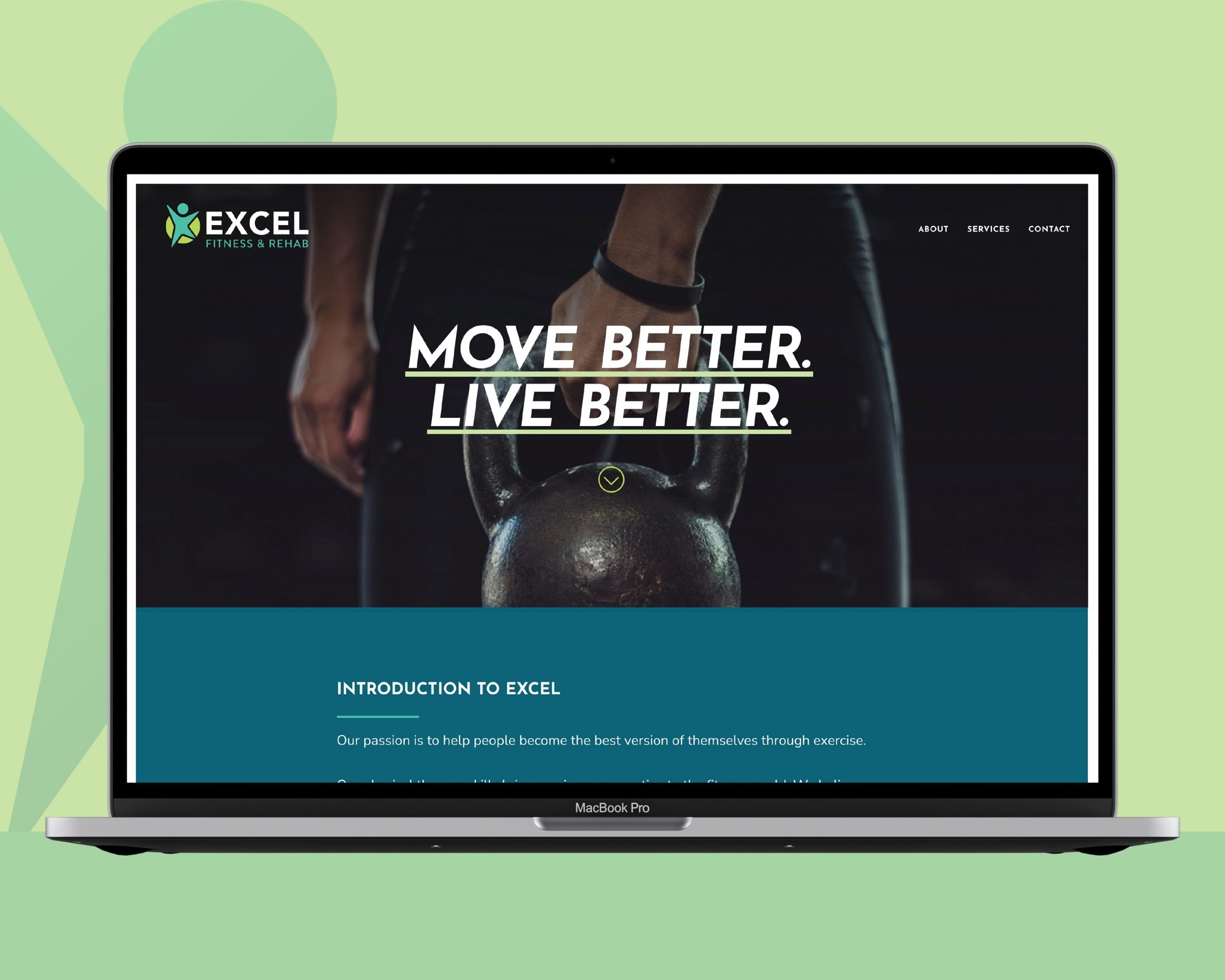 Excel Fitness Mockup