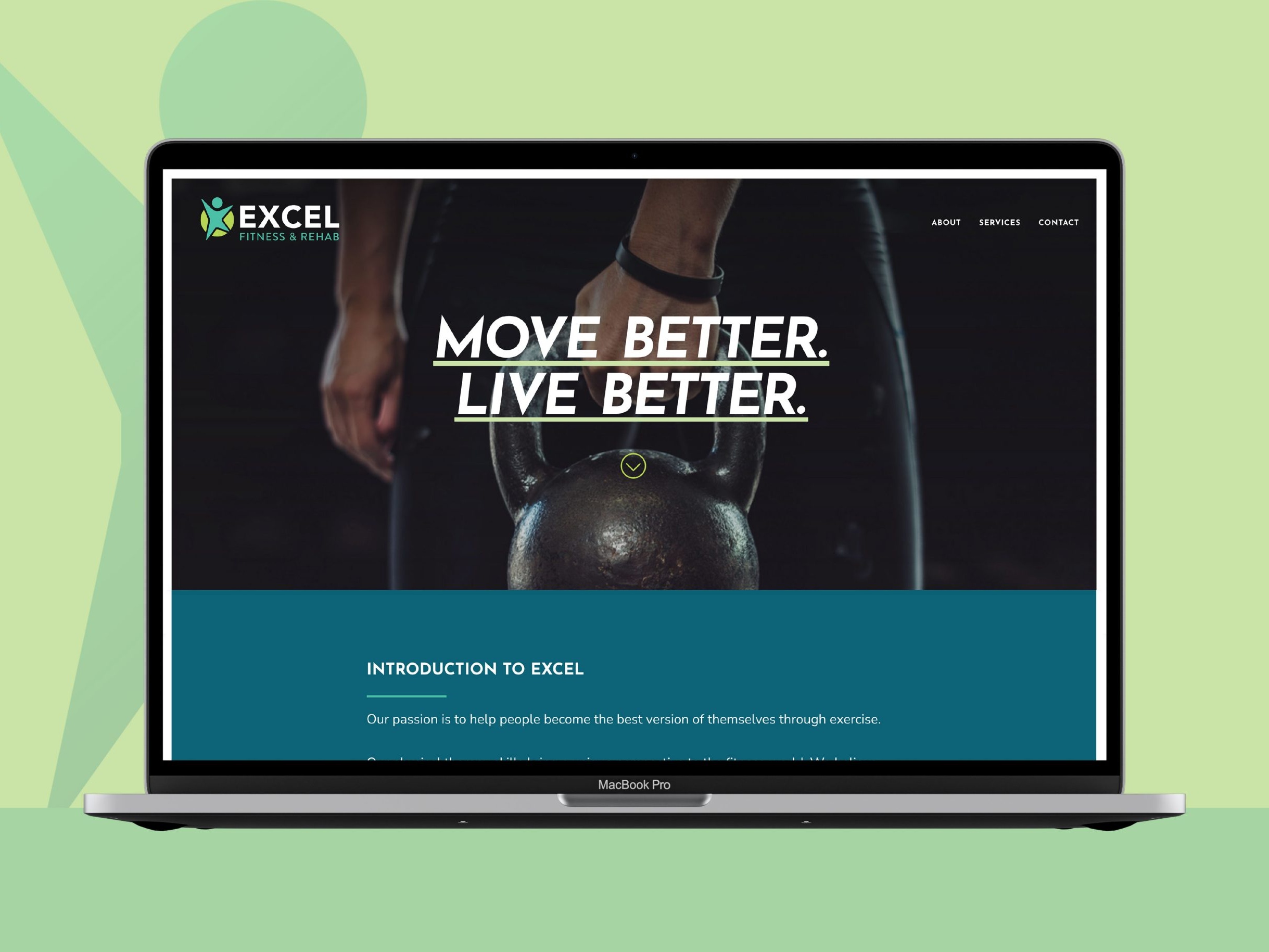 Excel Fitness Mockup