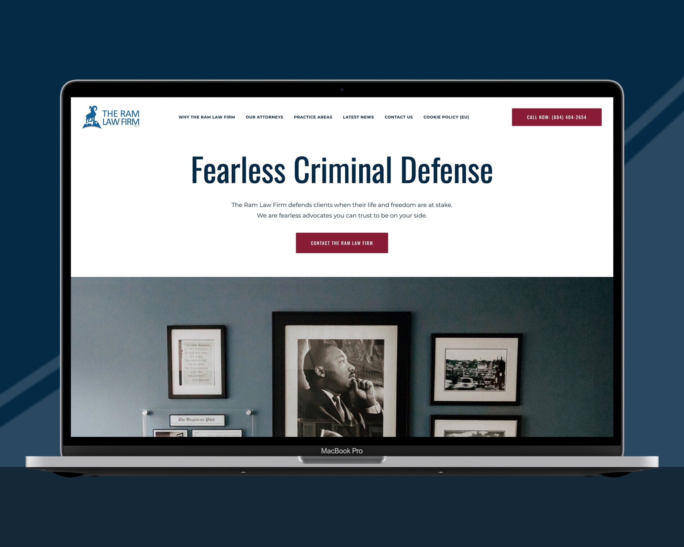 The Ram Law Firm Mockup