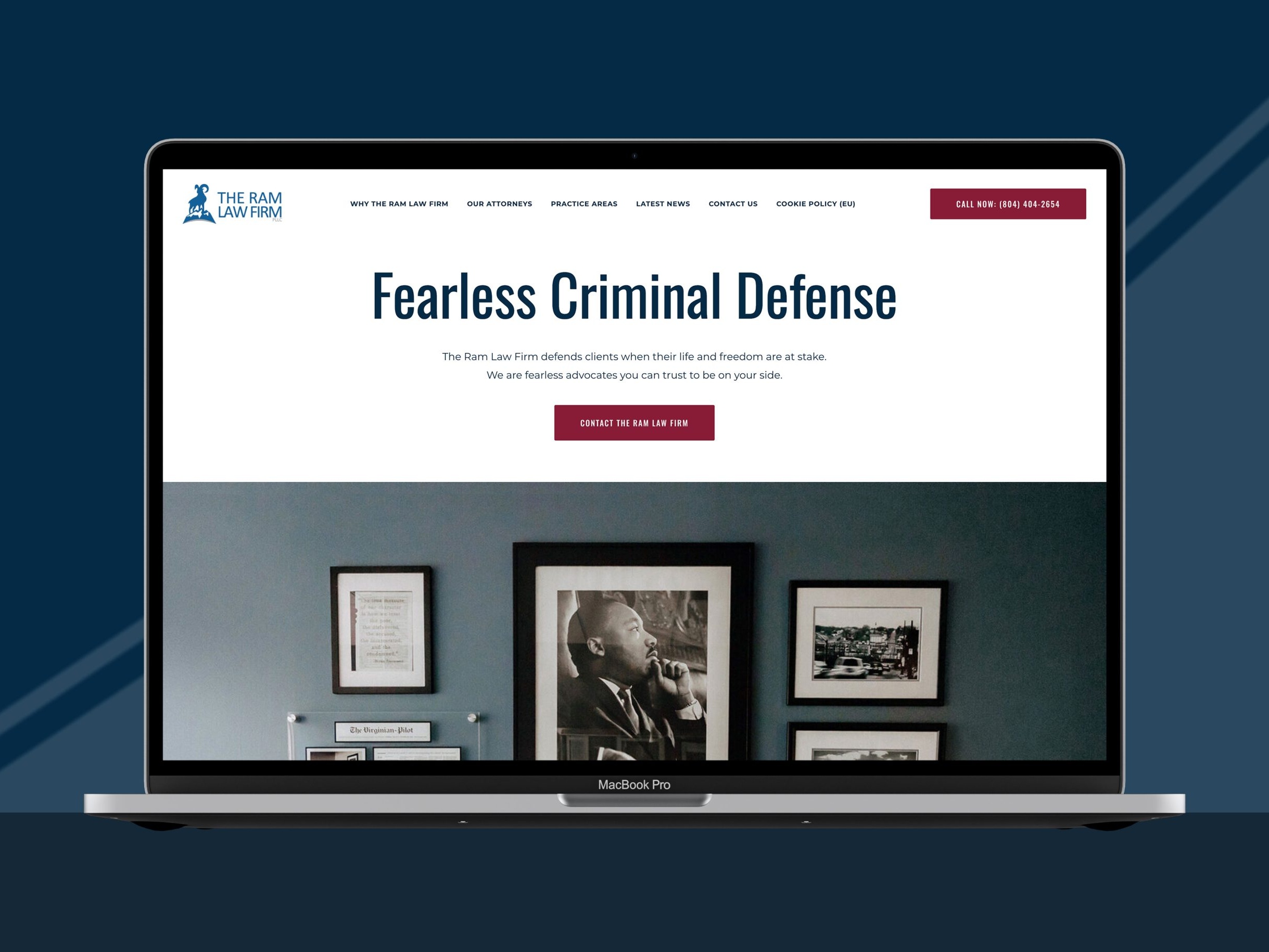 The Ram Law Firm Mockup