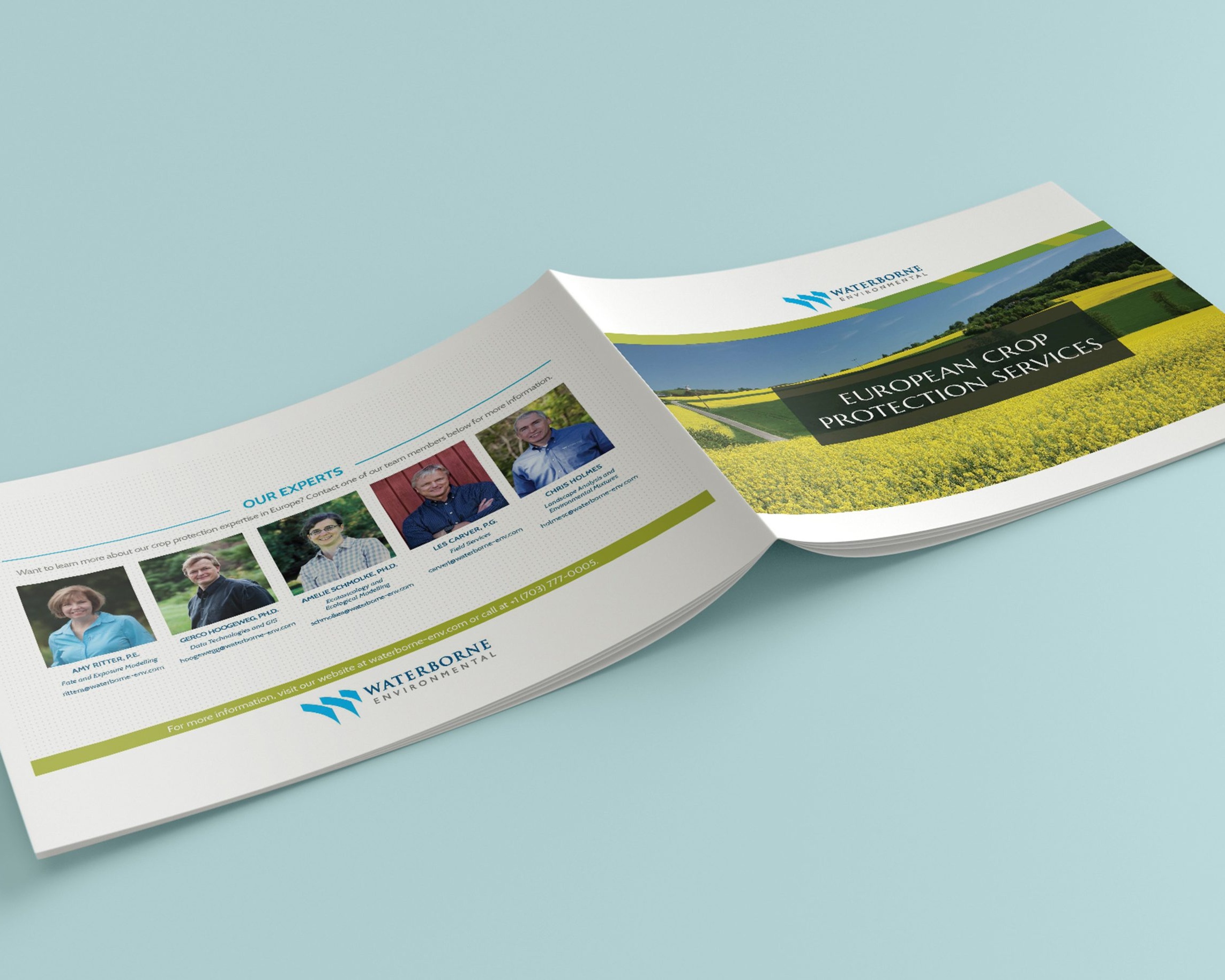 Waterborne Environmental Brochure Mockup