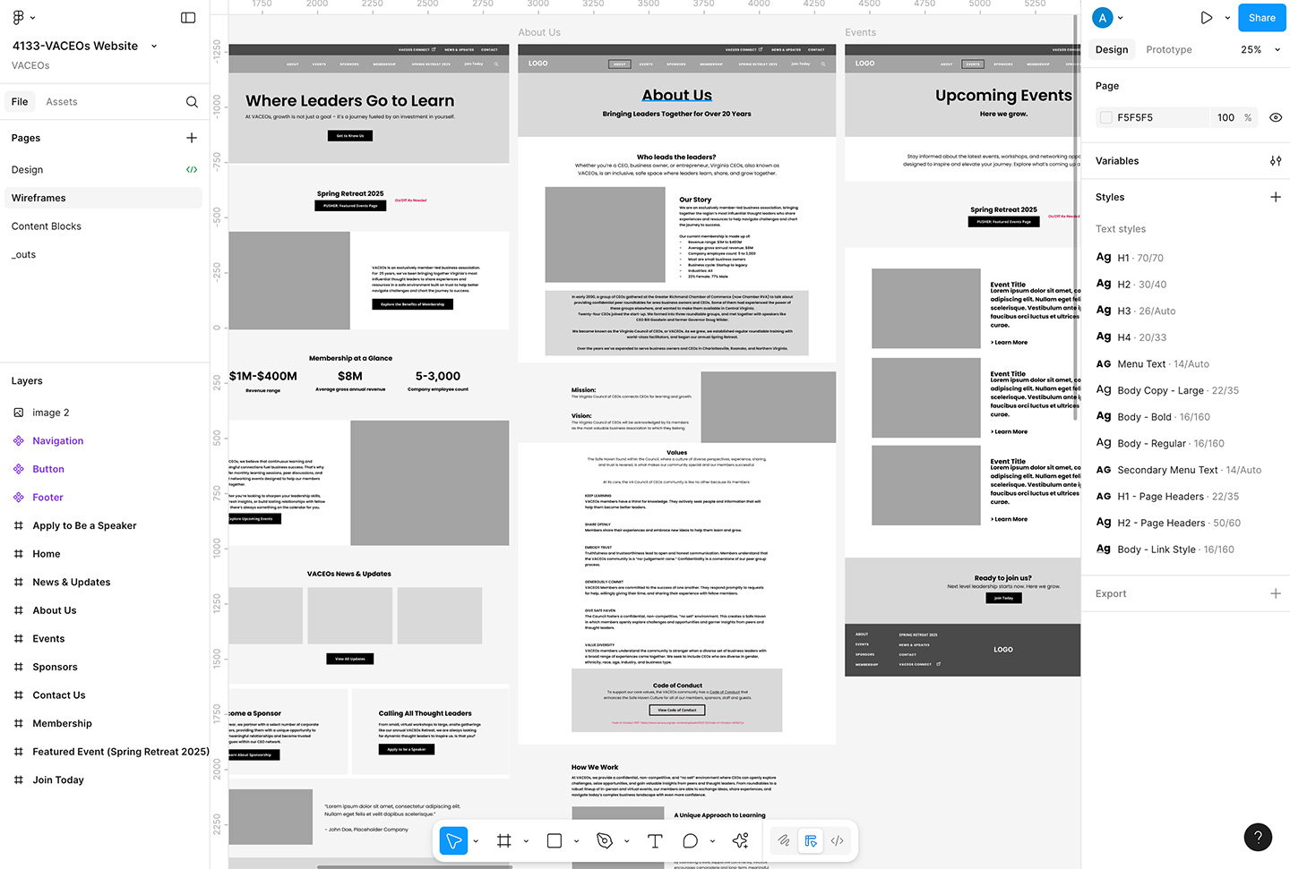 Wireframe Screenshot