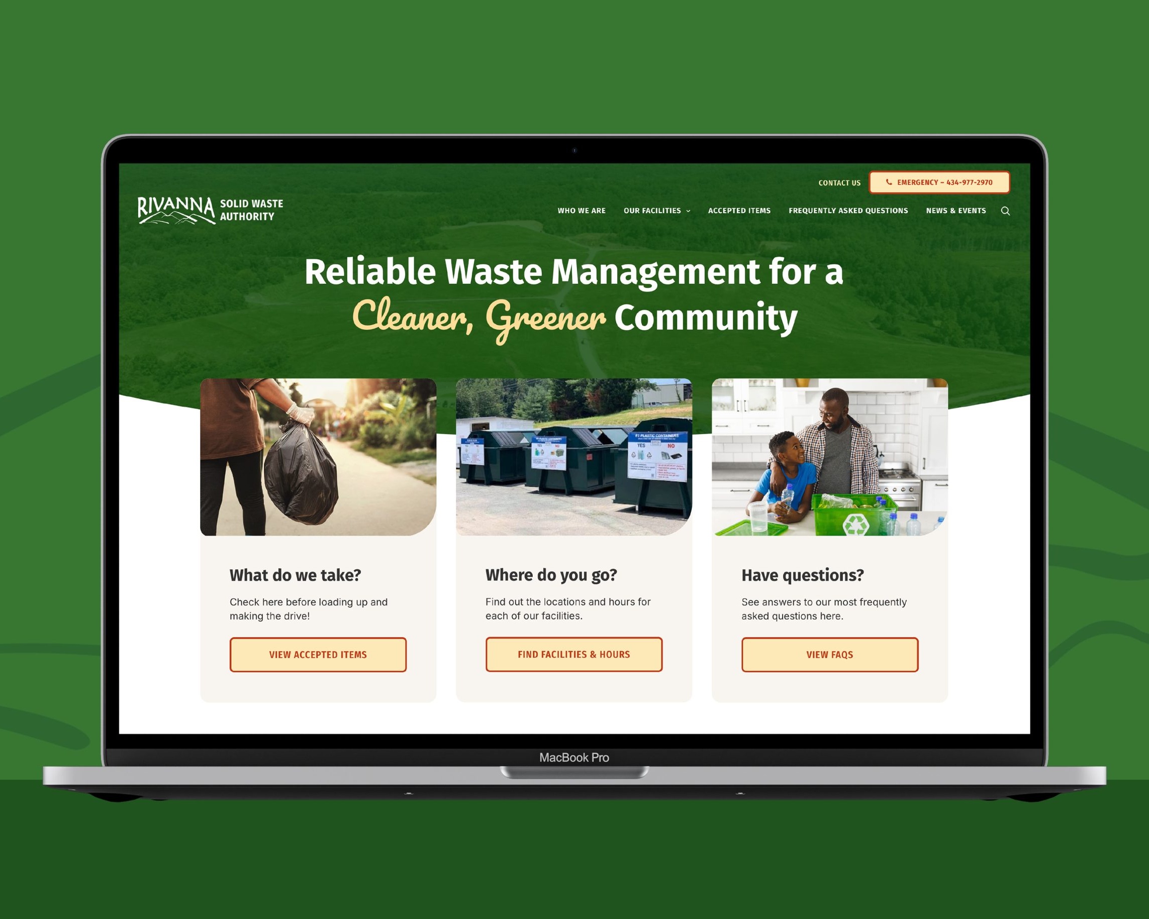 Public Utilities Website Mockup