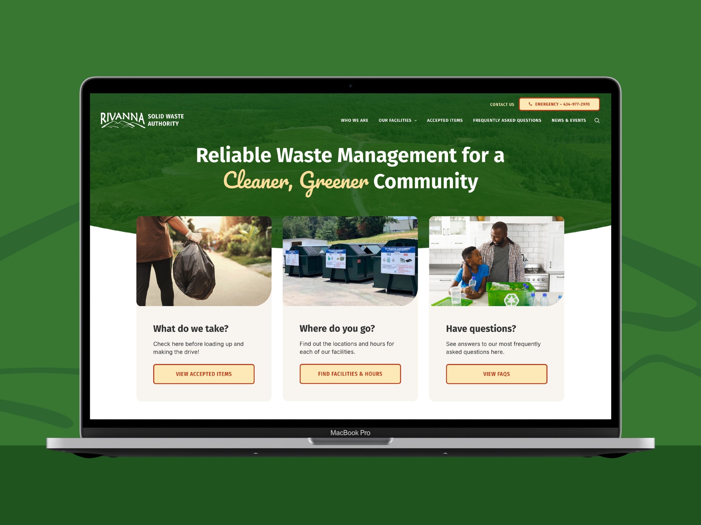Public Utilities Website Mockup