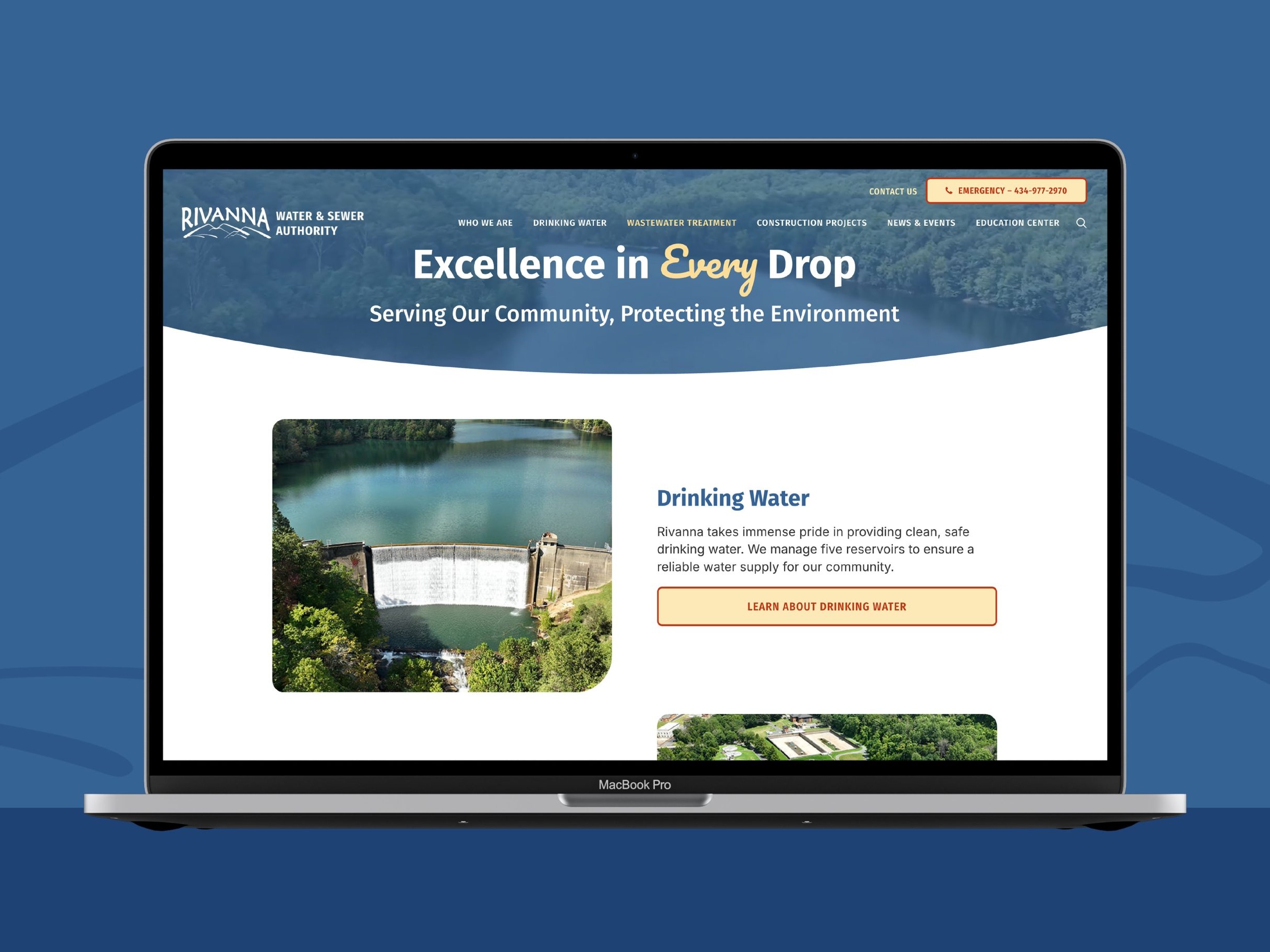 Public Utilities Website Mockup