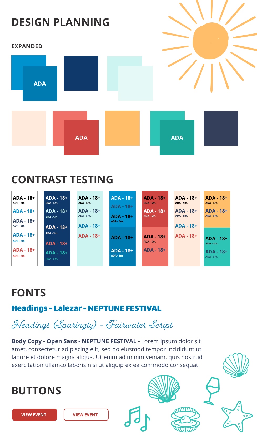 Neptune Festival Design Planning