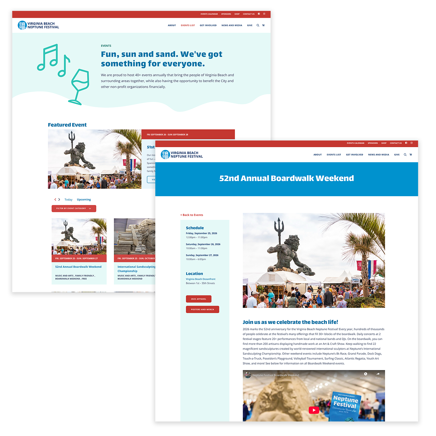 Neptune Festival Events Section