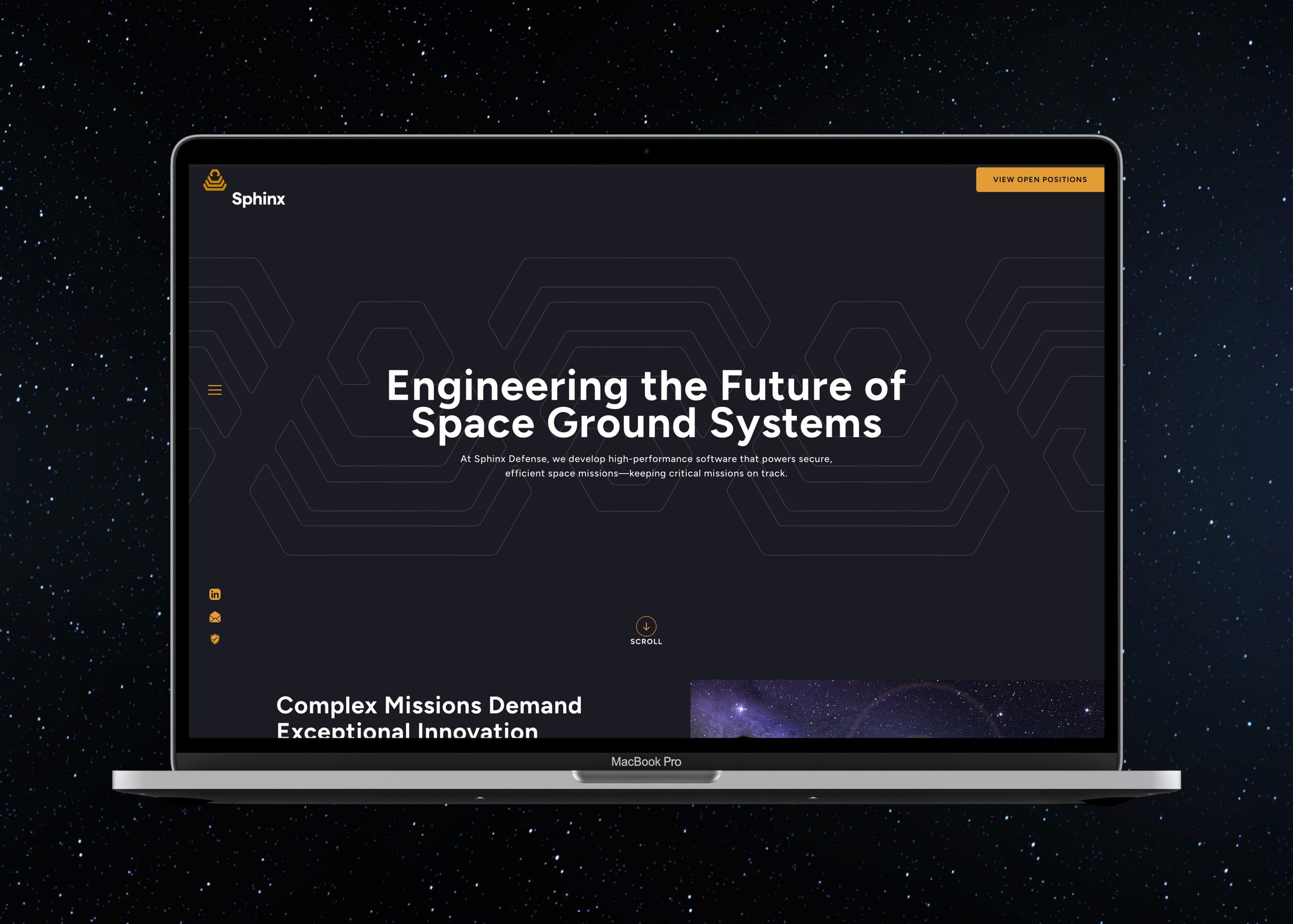 Sphinx Website Mockup