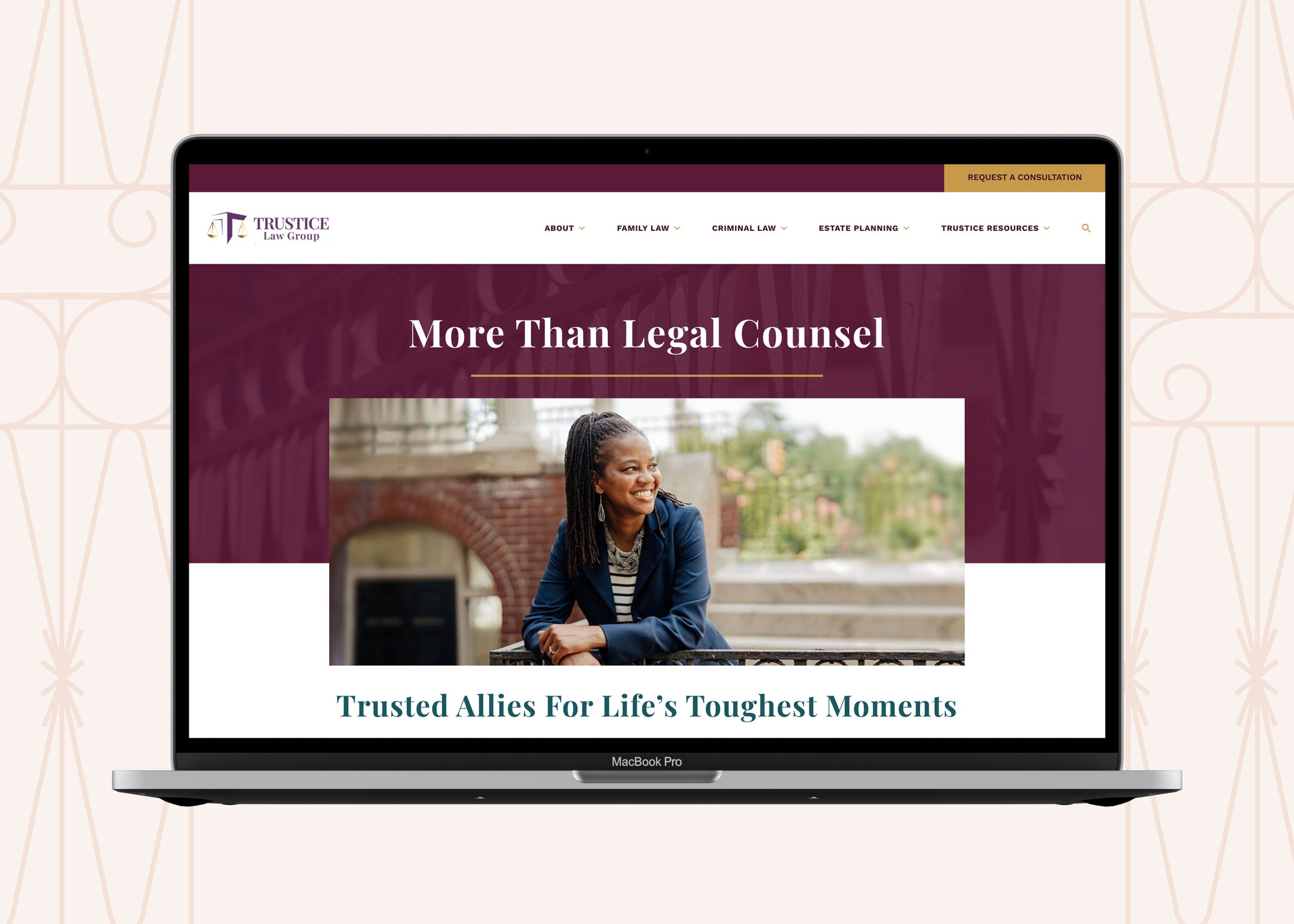 Trustice Website Mockup